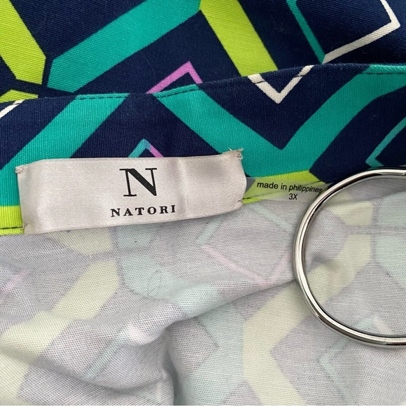 Natori Geometric open front kimono style cape shrug poncho cardigan sweater 3X - Picture 7 of 8